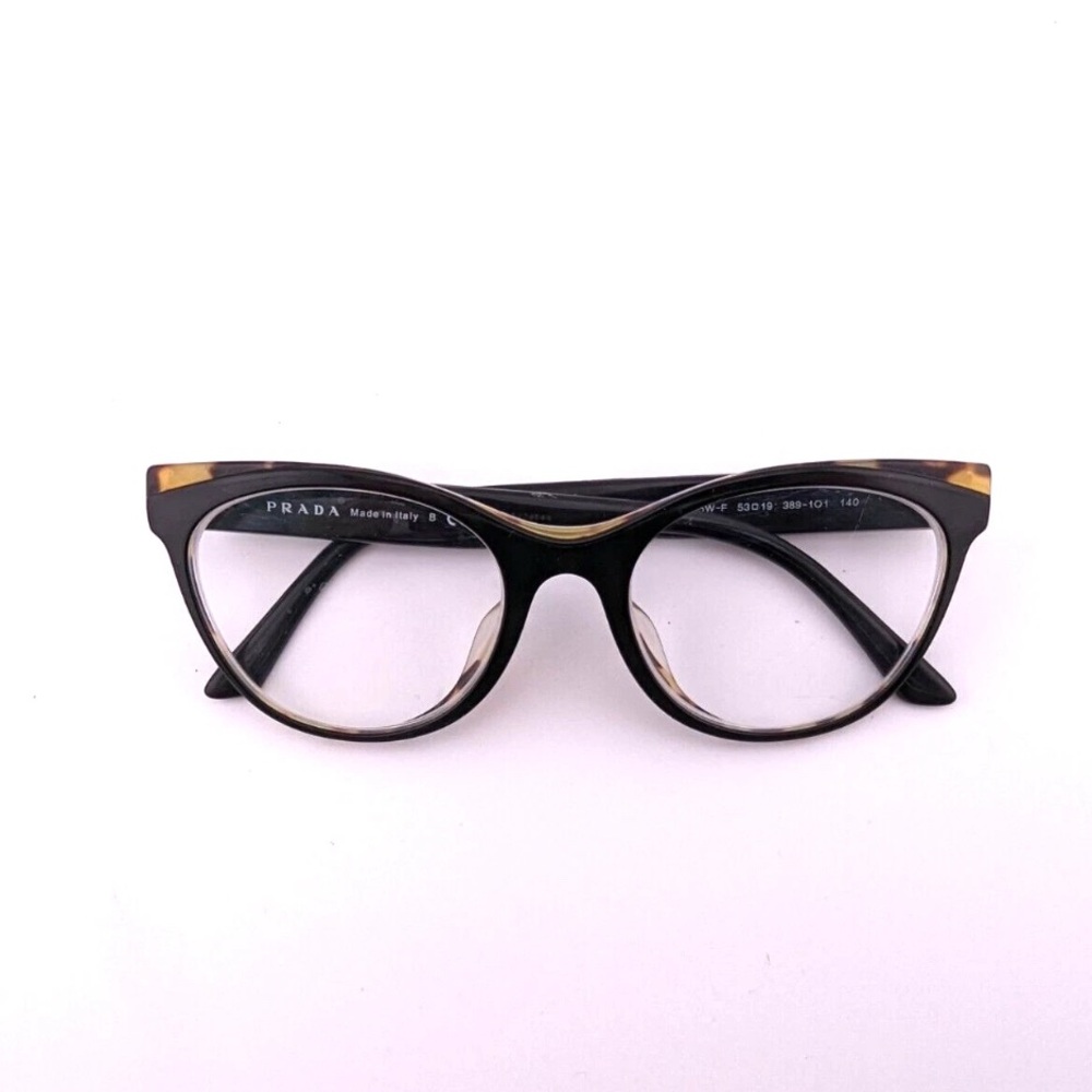Prada Eyeglasses, Frames Only, VPR 05W-F 389-1O1, 53-19-140, Plastic, Italy EUC - Picture 8 of 10